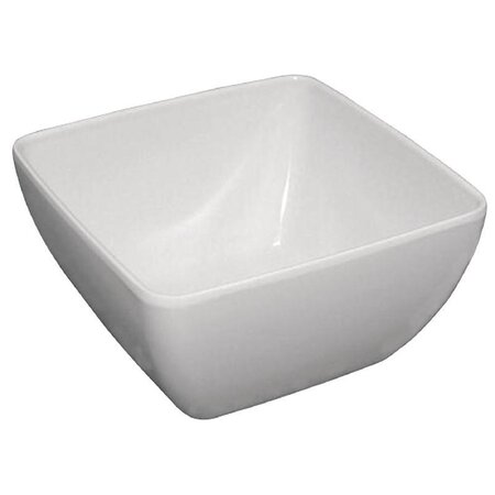 Bol incurvé en mélamine blanc 270 mm - kristallon - mélamine x263x105mm