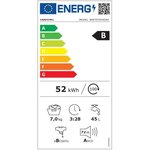 Lave-linge hublot samsung addwash ww70t554dax - 7 kg - 1400 trs/min - inox/silver