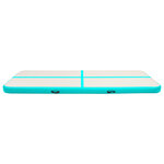 vidaXL Tapis gonflable de gymnastique avec pompe 500x100x20cm PVC Vert