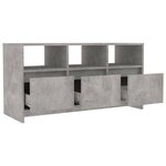 vidaXL Meuble TV Gris béton 102x37 5x52 5 cm Aggloméré