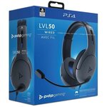 Casque pdp level 50 gris pour ps4