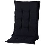 Madison coussin de chaise à dossier bas panama 105x50 cm noir monlb223