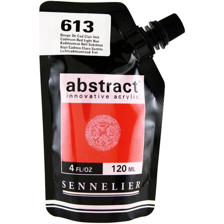 Peinture acrylique en sachet - rouge de cadmium clair - sennelier