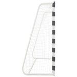 vidaXL But de football 300x200x90 cm Métal Noir et blanc