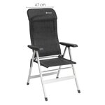 Outwell Chaise pliable Melville noir et gris