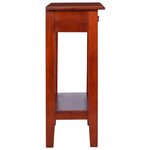 vidaXL Table console Marron classique 60x30x75 cm Bois d'acajou massif