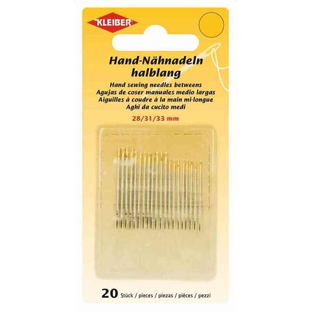 Set de 20 aiguilles à coudre main, 28, 31 et 33 mm KLEIBER