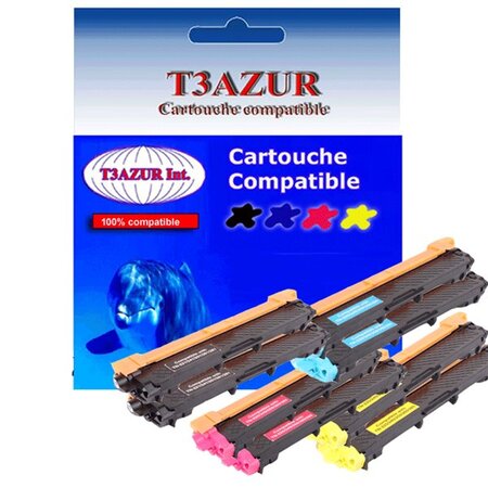 8 Toners compatibles avec Brother TN241 TN245 pour Brother MFC9330CDW, MFC9332CDW - T3AZUR