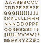 Stickers Autocollants Alphabet Doré - Draeger paris