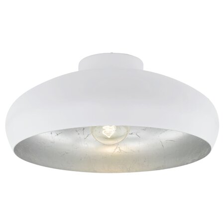 Eglo plafonnier mogano blanc et argenté
