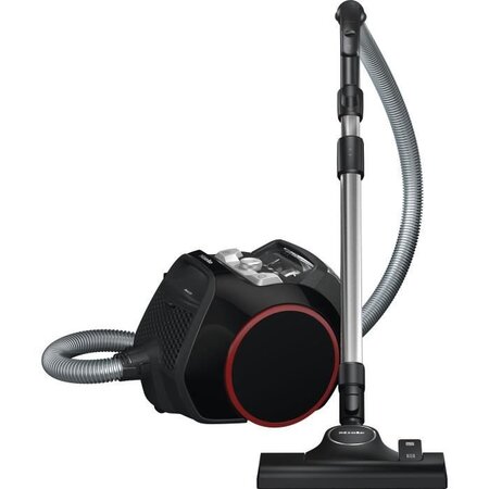 Miele boost cx1 aspirateur traîneau sans sac - technologie vortex -78db- moteur powerline 890w - 4 positions - noir liseré rouge