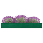 vidaXL Lit surélevé de jardin Acier galvanisé 320x40x45 cm Vert