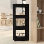 vidaXL Bibliothèque/Séparateur de pièce Noir 40x30x103 cm Aggloméré