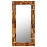 Vidaxl miroir mural bois de récupération massif 60 x 120 cm