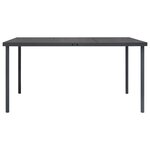vidaXL Mobilier de salle à manger d'extérieur 5 Pièces Acier Anthracite
