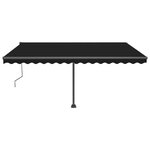 vidaXL Auvent automatique sur pied 450x350 cm Anthracite