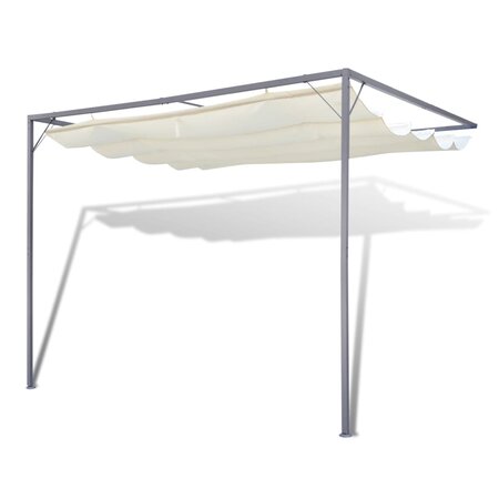 vidaXL Tonnelle de jardin avec auvent rétractable