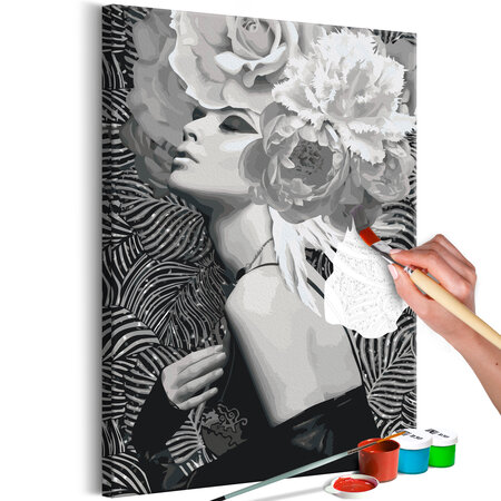 Tableau à peindre par soi-même - silver princess l x h en cm 40x60