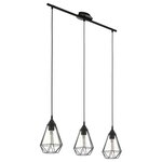 Eglo lampe suspendue tarbes 79 cm noir 94189