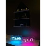 CHILDHOME Lampe d'ambiance au néon It's A Boy Bleu