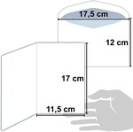 Carte meilleurs vœux souhaits pour la nouvelle année bougie fêtes avec enveloppe