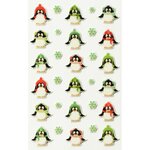 Pochette de 250 stickers déco 3D cooky Noël