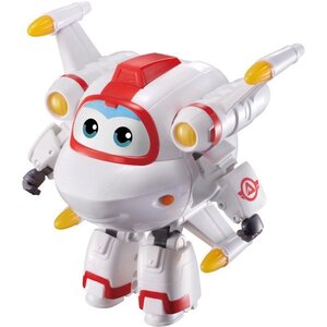 SUPER WINGS – TRANSFORMING ASTRO - Avion Jouet Transformable et Figurine Robot 12 cm – Jouet Enfant 3 ans+