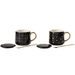 Ensemble de 2 tasses et cuillères amélie