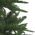 vidaXL Arbre de Noël artificiel avec LED et boules Vert 210 cm PVC PE