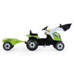 Smoby tracteur et remorque pour enfants farmer max vert et noir