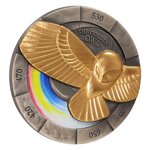 GOLDEN OWL Missing Treasures 2 onces argent monnaie 5 Dollars Dollars Niue 2023
