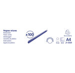 Boite 100 Reliures Spirales Plastique 10mm - Exacompta