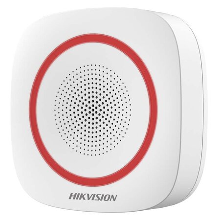 Hikvision ds-ps1-i-we sirène intérieure sans fil rouge 110 décibels pour alarme hikvision ax pro