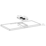 vidaXL Plaque de cuisson à induction 2 brûleur Contrôle tactile 3500W