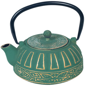 Théière japonaise verte en fonte 0.8 litre