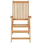 vidaXL Chaises de jardin 4 Pièces avec coussins bordeaux Bois de teck