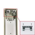 Kit de réglette led étanche double pour tubes t8 120cm ip65 (2 tubes néon  lumineuse led 120cm t8 20w inclus) - blanc chaud 2300k -
