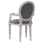 vidaXL Chaise à manger gris foncé 54x56x96 5 cm velours