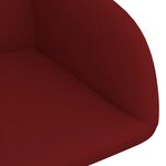 vidaXL Chaises à manger pivotantes lot de 2 rouge bordeaux velours