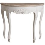Console demi-lune en manguier
