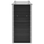 vidaXL Lit surélevé de jardin Anthracite 160x40x77 cm Acier galvanisé