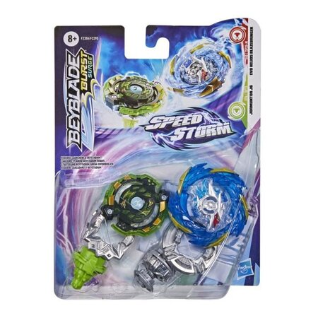 Beyblade burst surge speedstorm dual pack evo helios blazebringer et jormuntor j6