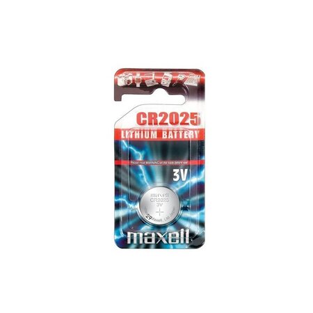 Pile bouton ronde en lithium 3 volts cr2025 - maxell