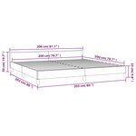 vidaXL Cadre de lit avec tête de lit Gris clair 200x200 cm Velours