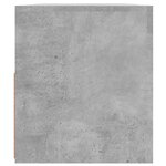 vidaXL Meuble TV avec lumières LED gris béton 90x35x40 cm