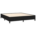 vidaXL Cadre de lit Noir 180 x 200 cm Tissu