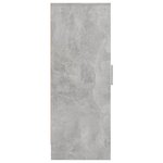 vidaXL Armoire à chaussures Gris béton 32x35x92 cm Aggloméré