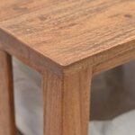 vidaXL Table console Bois de récupération massif 69 x 28 x 70 cm