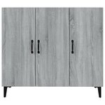 vidaXL Buffet sonoma gris 90x34x80 cm bois d'ingénierie