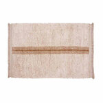 Tapis coton réversible - beige et camel - 170 x 240 cm